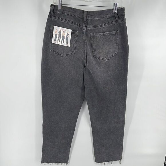 Simple Society distressed super high rise button fly raw hem jeans NEW NWT 9 29 - Picture 8 of 16